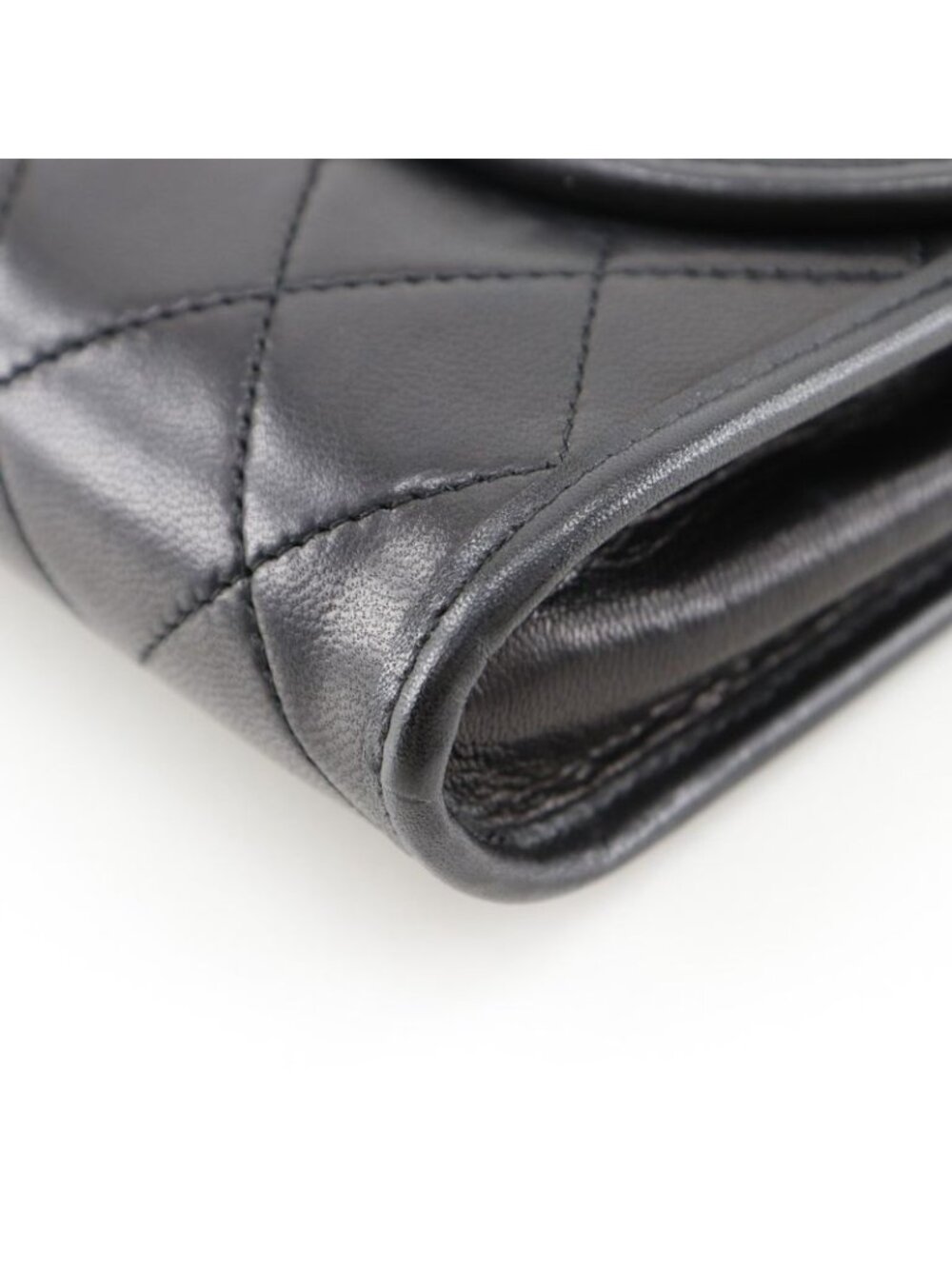 Chanel Quilted Mini Chain Shoulder Lambskin Black Bag - Picture 6 of 11